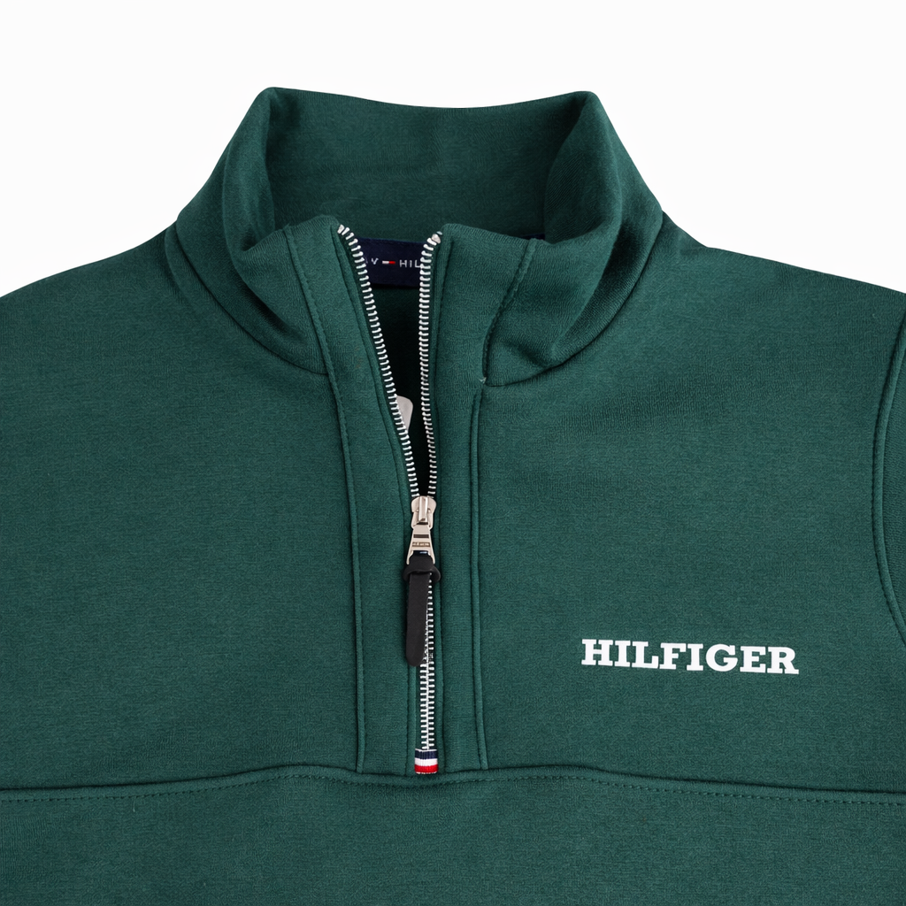 TH-HILFIGER PREMIUM MONO TYPE ZIP UP (GREEN)