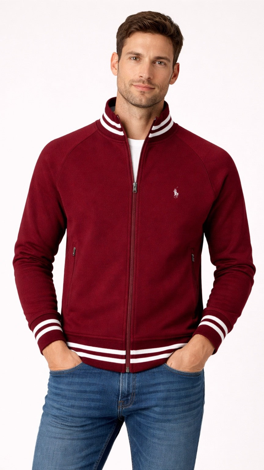 RL-Iconic Full Zipper Cherry