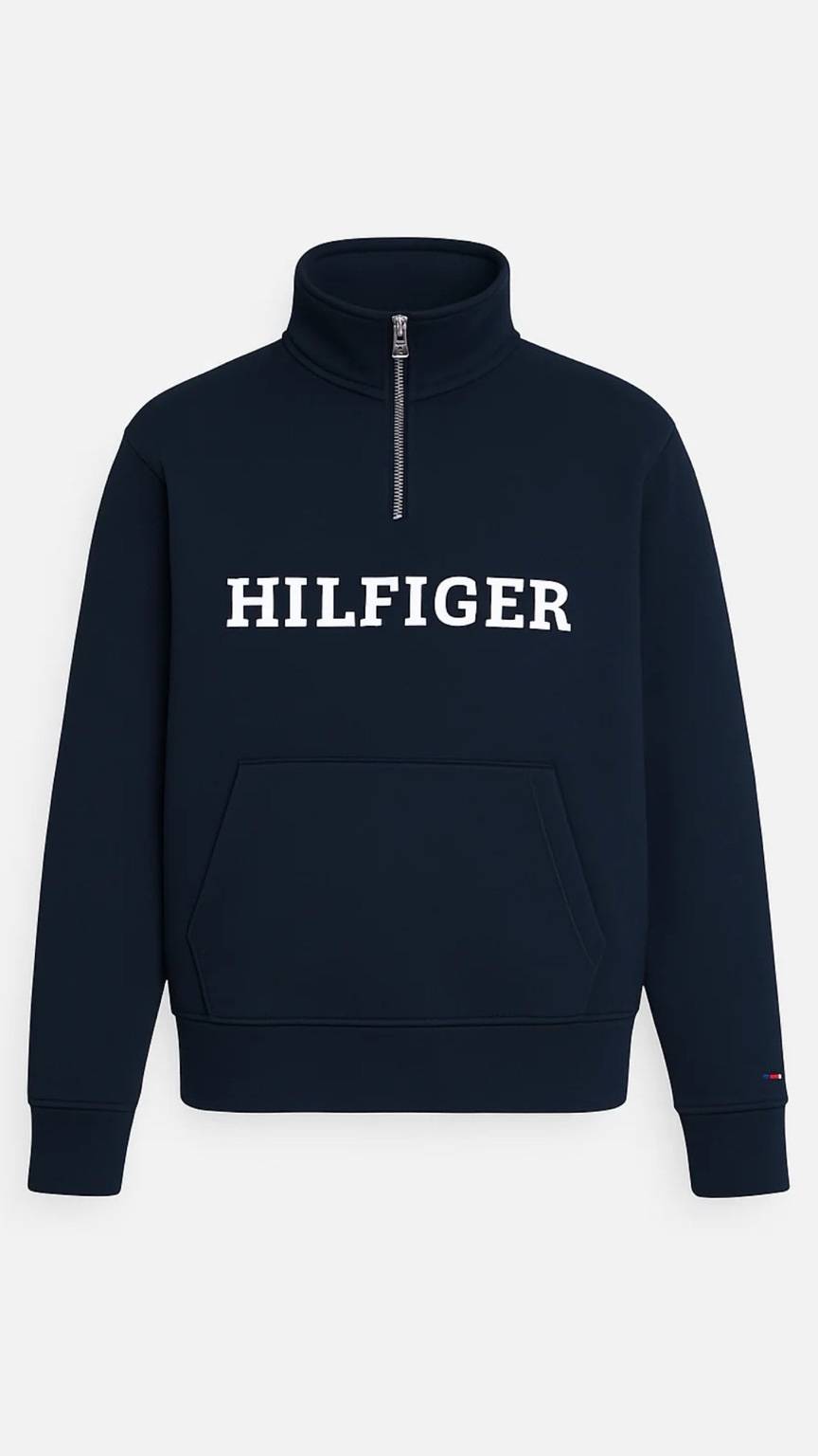 Th-Quarter Zipper Navy