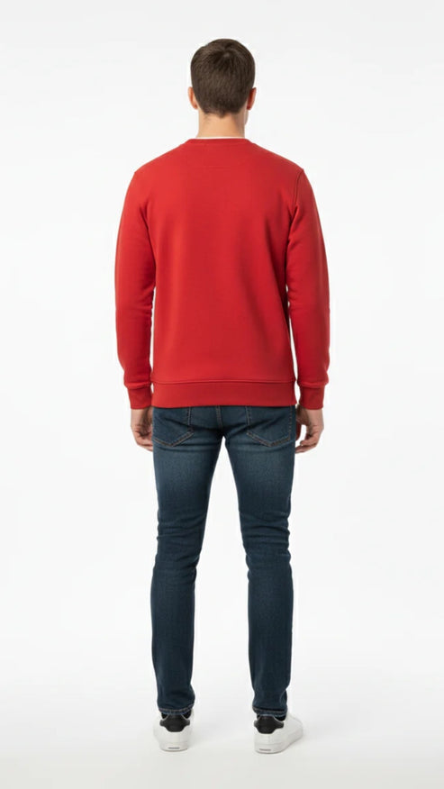 TH-Classic Red Sweatshirt Signature Stripe