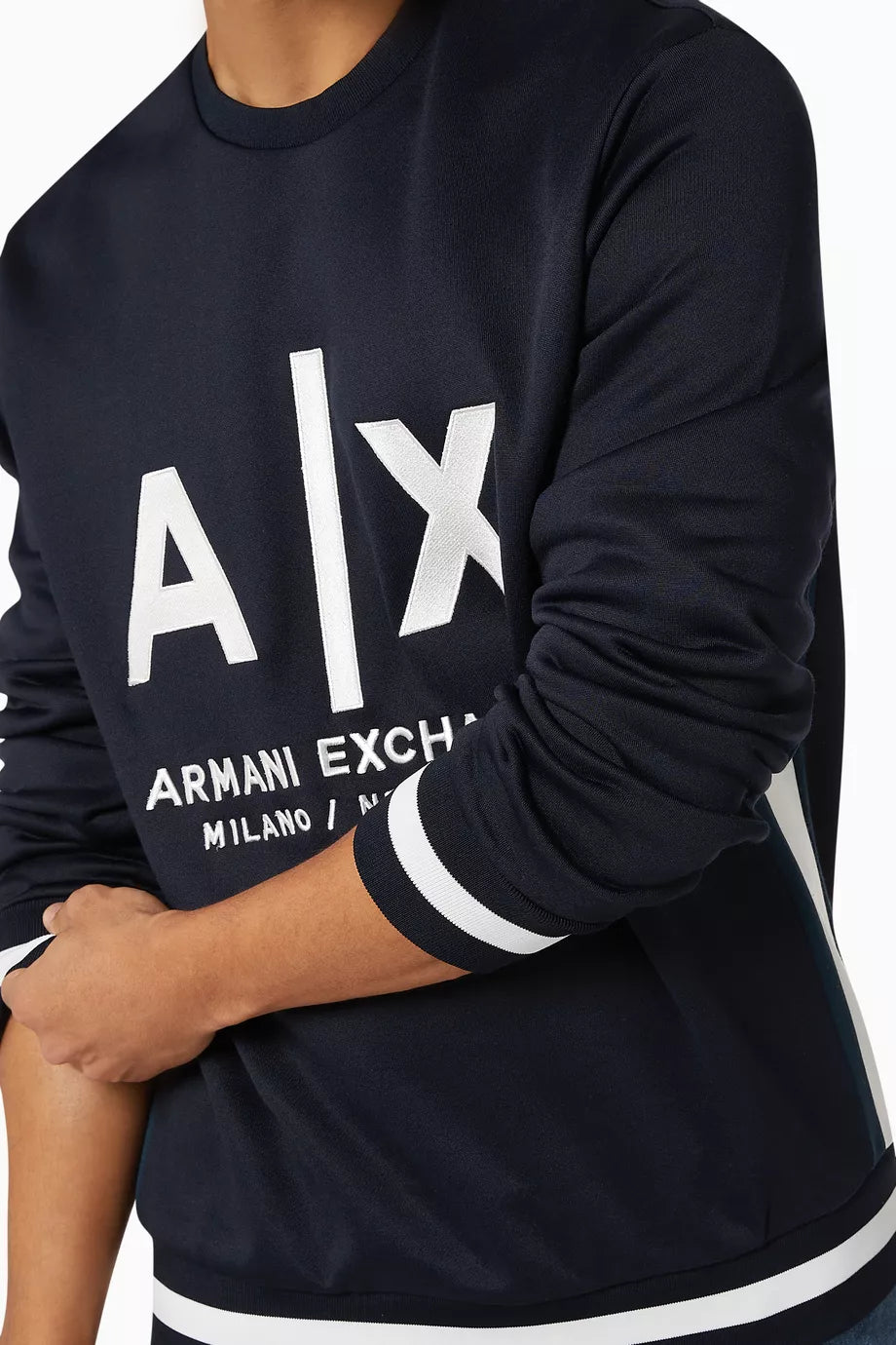 AX-Tipping Sweatshirt Blue