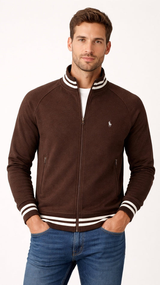 RL-Iconic Full Zipper Brown
