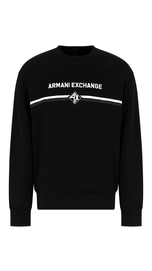 A|E EMBROIDERED SWEATSHIRT BLACK
