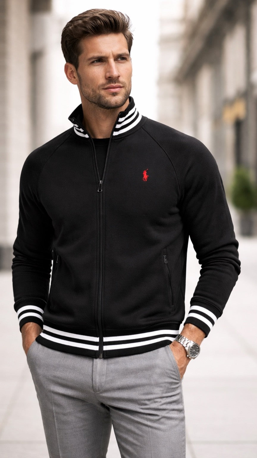 RL-Iconic Full Zipper Black