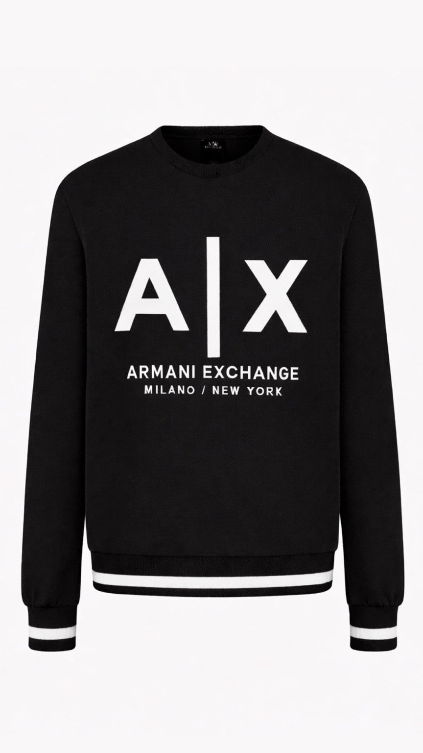 AX-Tipping Sweatshirt Black