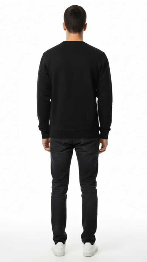 TH-Classic Black Sweatshirt Signature Stripe