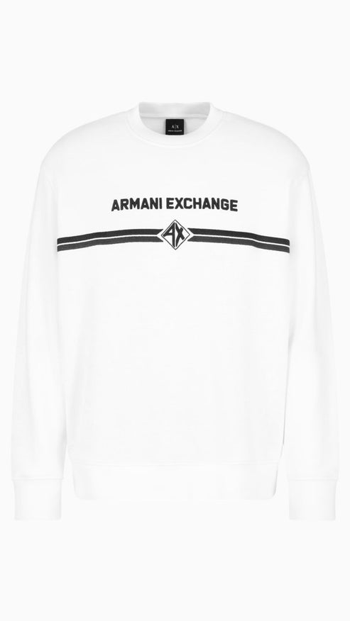 A|E EMBROIDERED SWEATSHIRT WHITE