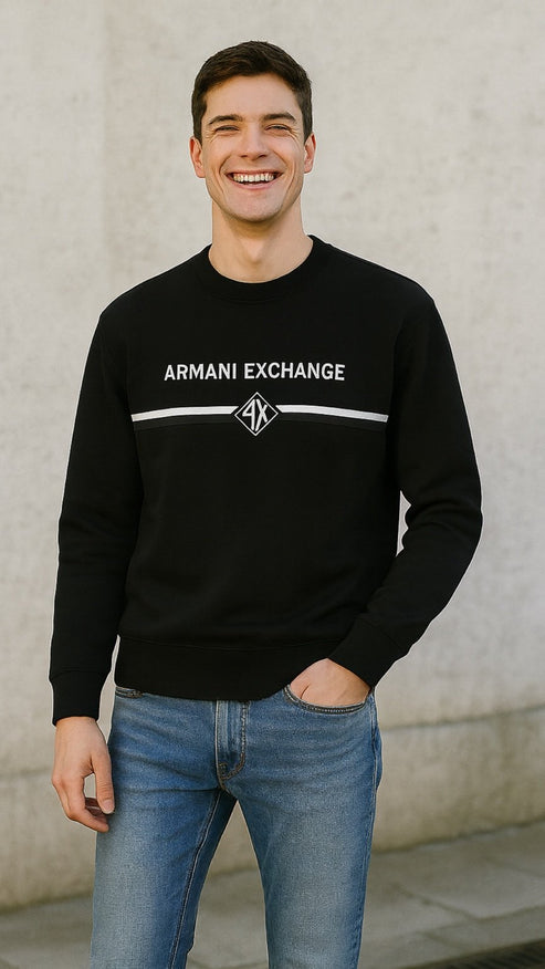 A|E EMBROIDERED SWEATSHIRT BLACK