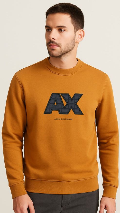 A|X Classic Puff Sweatshirt BROWN