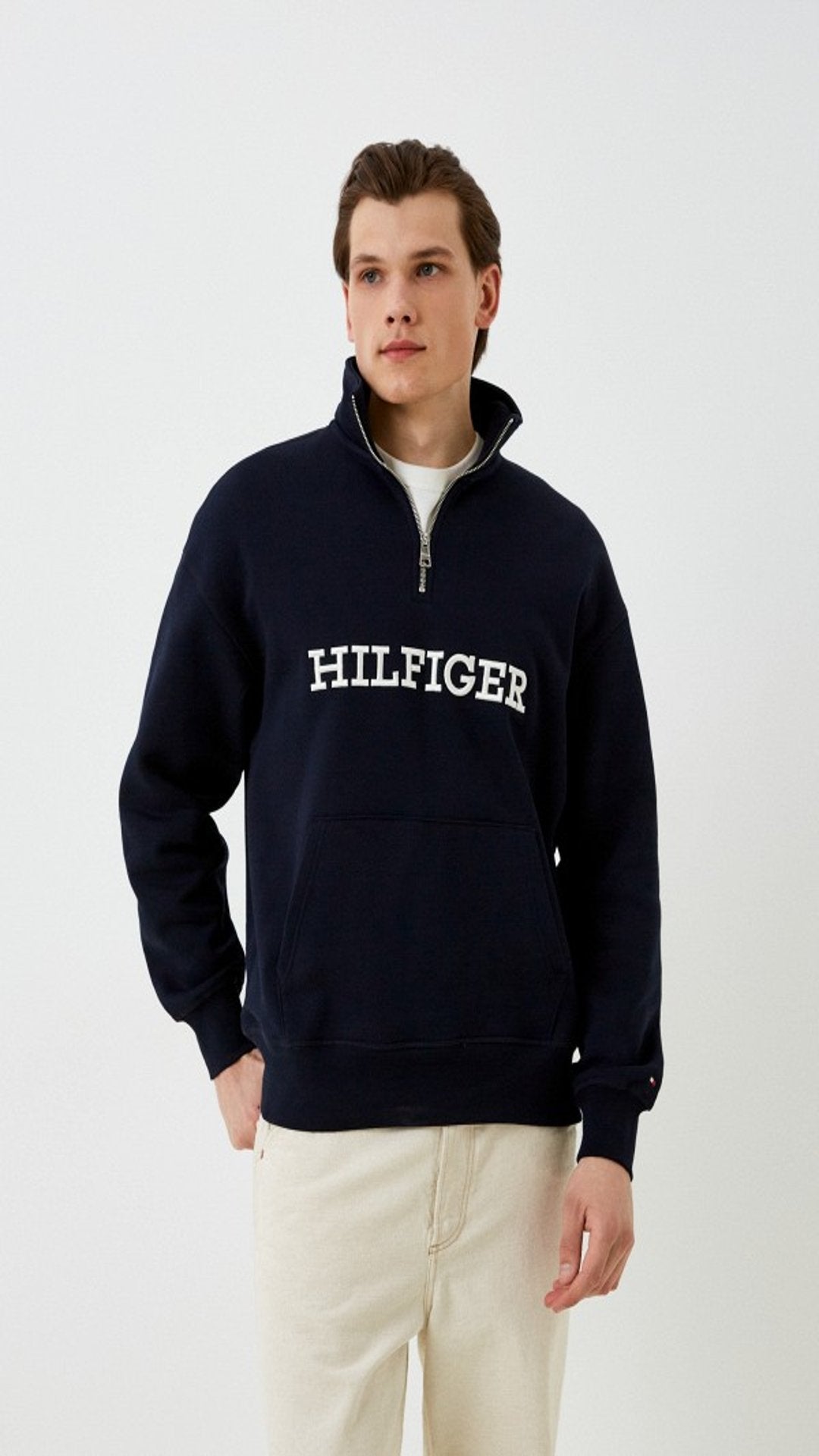 Th-Quarter Zipper Navy