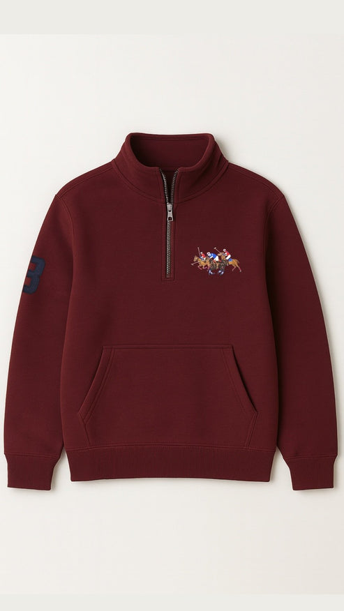Triple-P Quarter Zipper MAROON