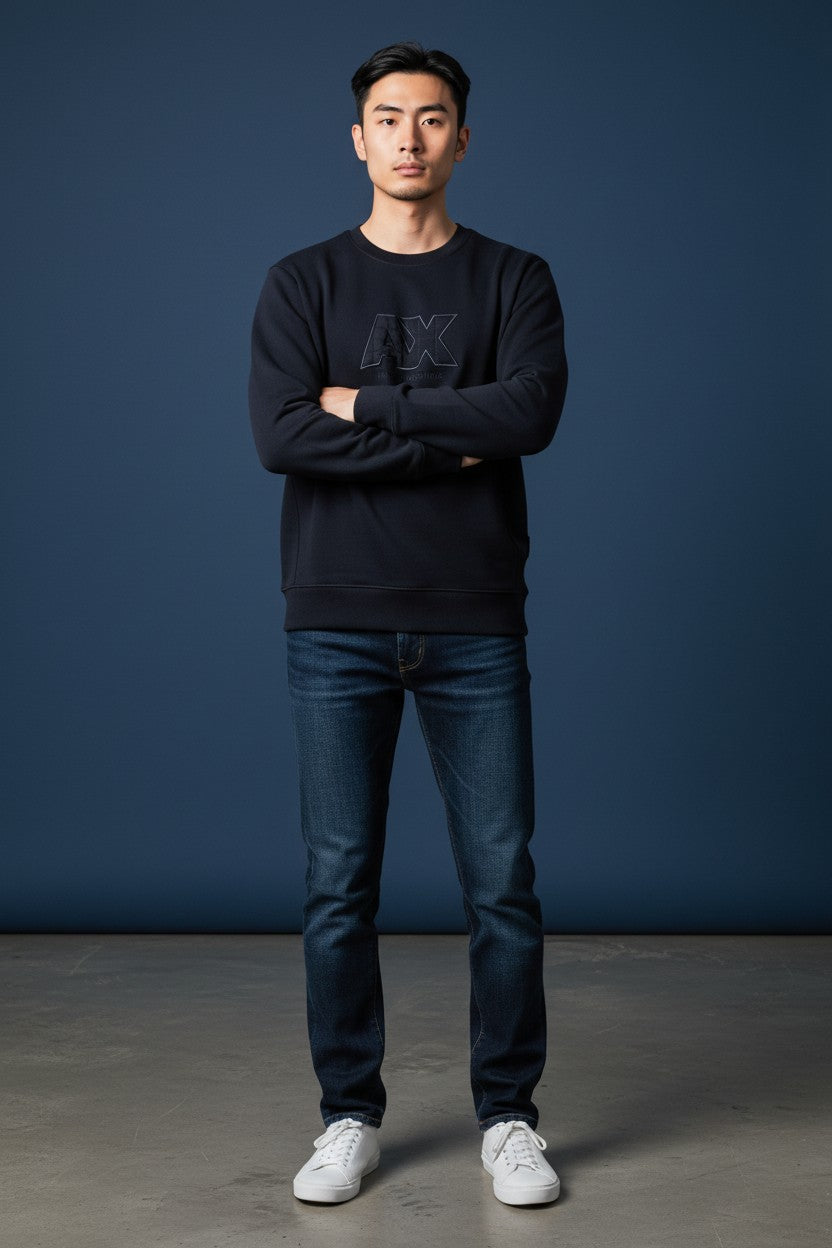 A|X Classic Puff Sweatshirt Black